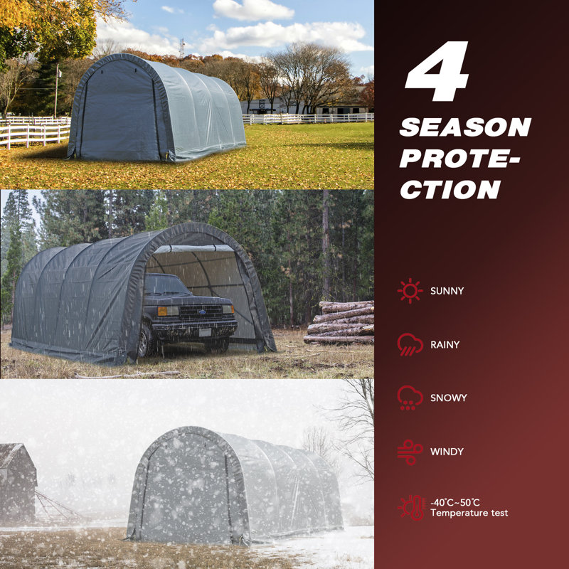 WEATHERFAST 10 Ft. W x 20 Ft. D Garage Wayfair